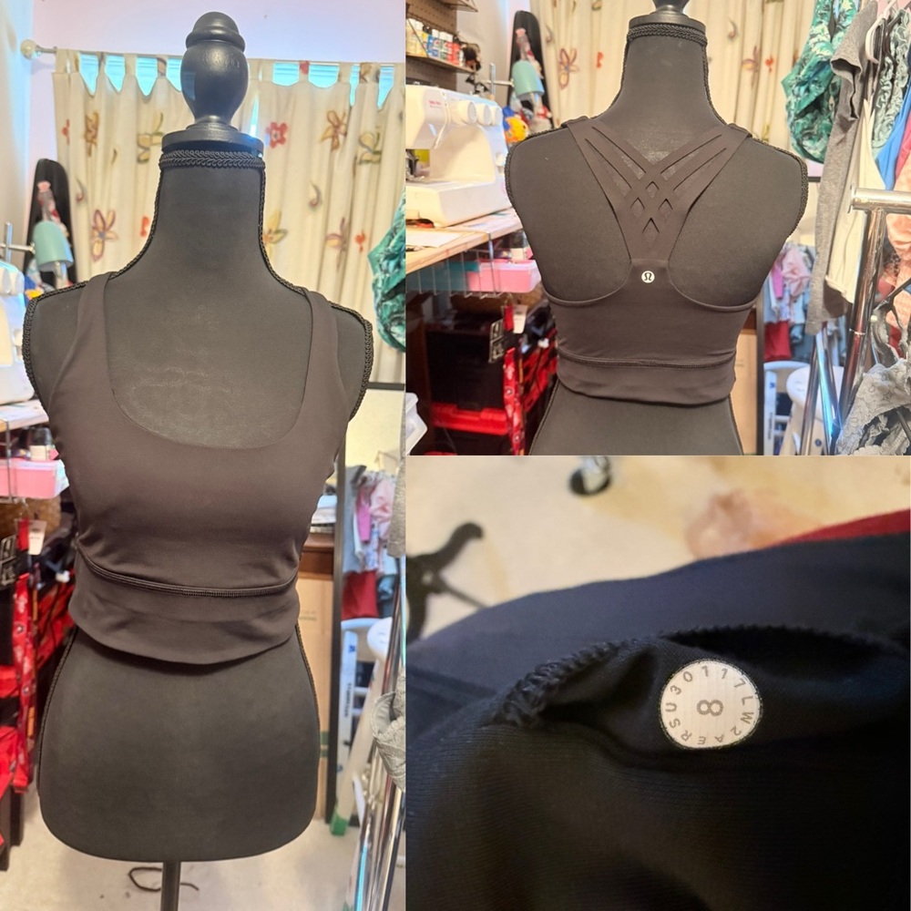 lululemon athletica Black Tank Top